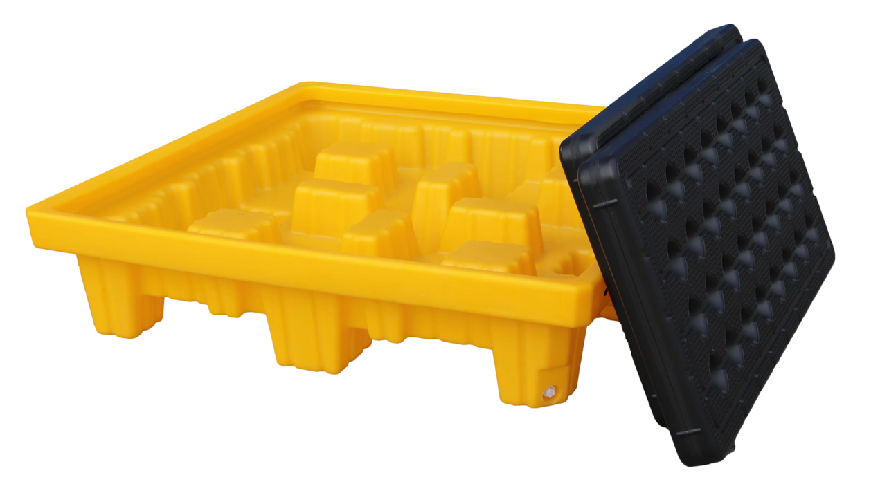 4 Drum Spill Pallet with Drain Plug SD004H
