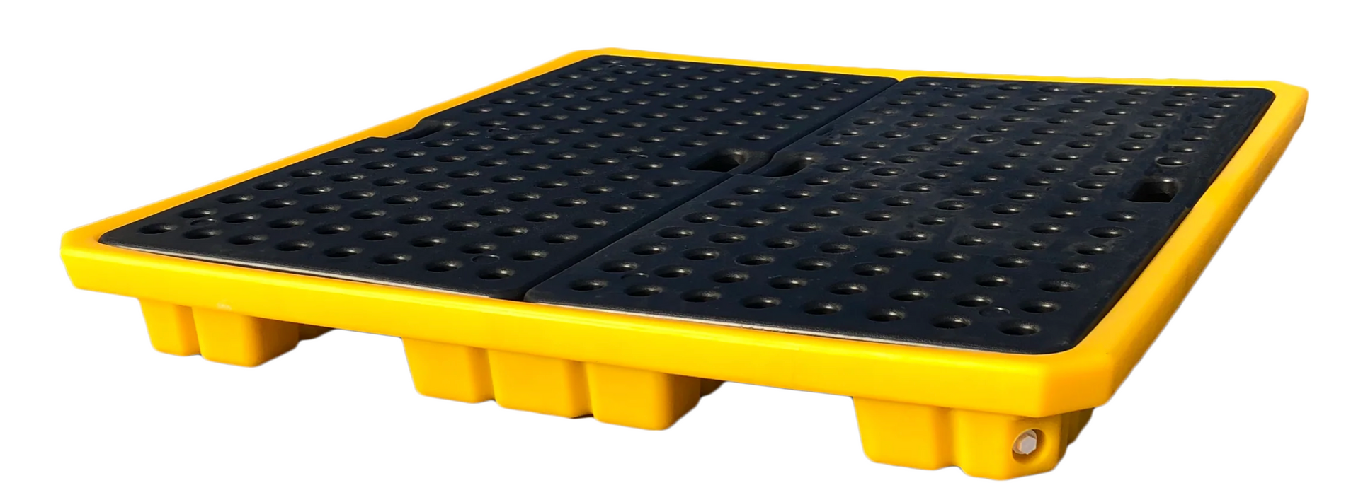 Low Profile 4 Drum Spill Pallet with Drain Plug SD004L