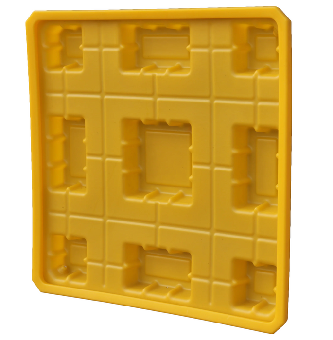 Low Profile 4 Drum Spill Pallet with Drain Plug SD004L