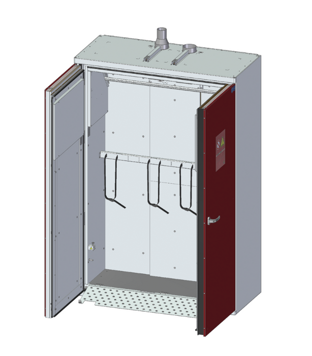 Supreme Line Compressed Gas Cylinders Indoor Storage - 4 Cylinder